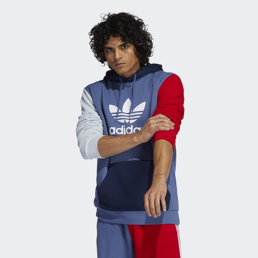 Adidas trefoil hoodie sweatshirt hotsell