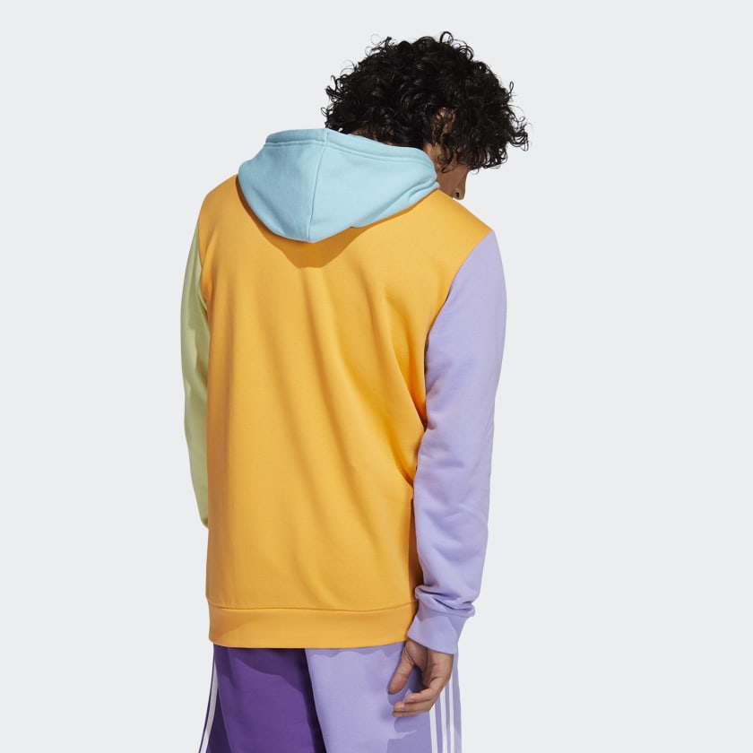 Adidas originals oversized trefoil logo hoodie in orange online