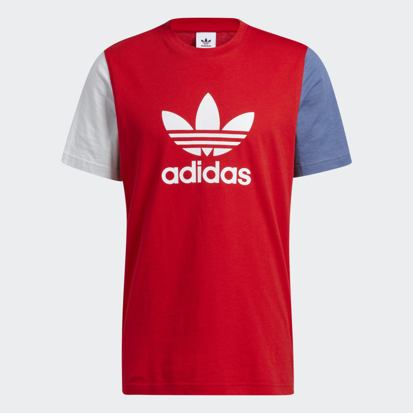 Adidas Colorblocked Trefoil Tee – P&J Footwear